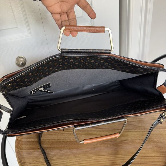 Briefcase Portfolio Maletín Brown 17 X 11 X 4 In - Picture 10 of 16